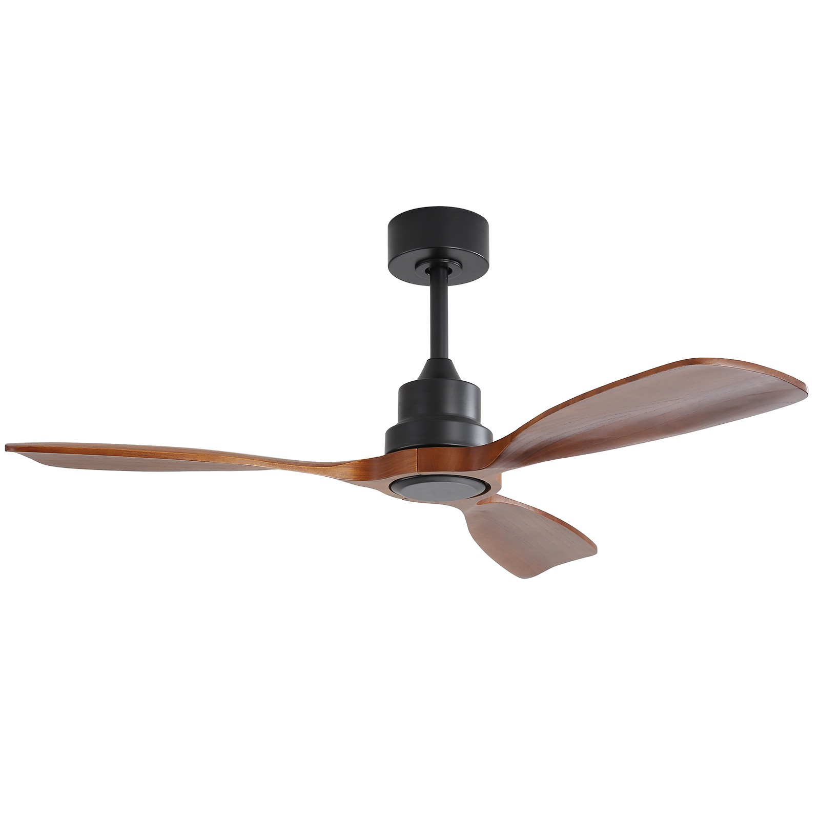 48in.Solid Wood Blade,Ceiling Fan,No Light,Reversible,Remote,Adjustable 6 Speed.