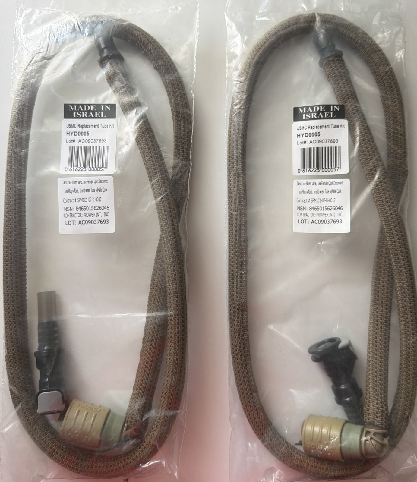 2 Of USMC SOURCE HYDRATION SYSTEM REPLACEMENT TUBE Camelbak Hydrolink