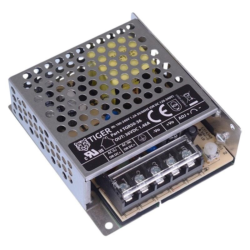 36VDC 1.45A 50W Industrial Enclosed Power Supply Regulated Switching