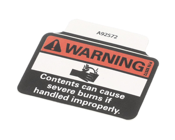 A92572 Grindmaster Cecilware Decal Warning Splash Genuine OEM GMA92572
