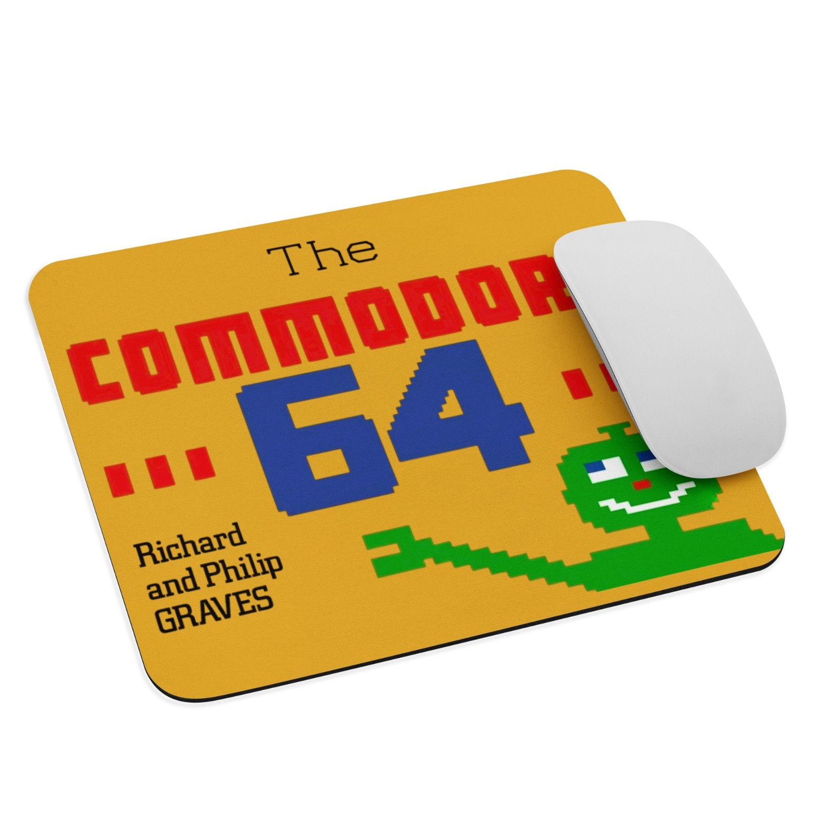 Vintage Commodore 64 Book Cover Mouse Pad (9.5" x 7.75") - Retro 8-Bit C64 Nosta