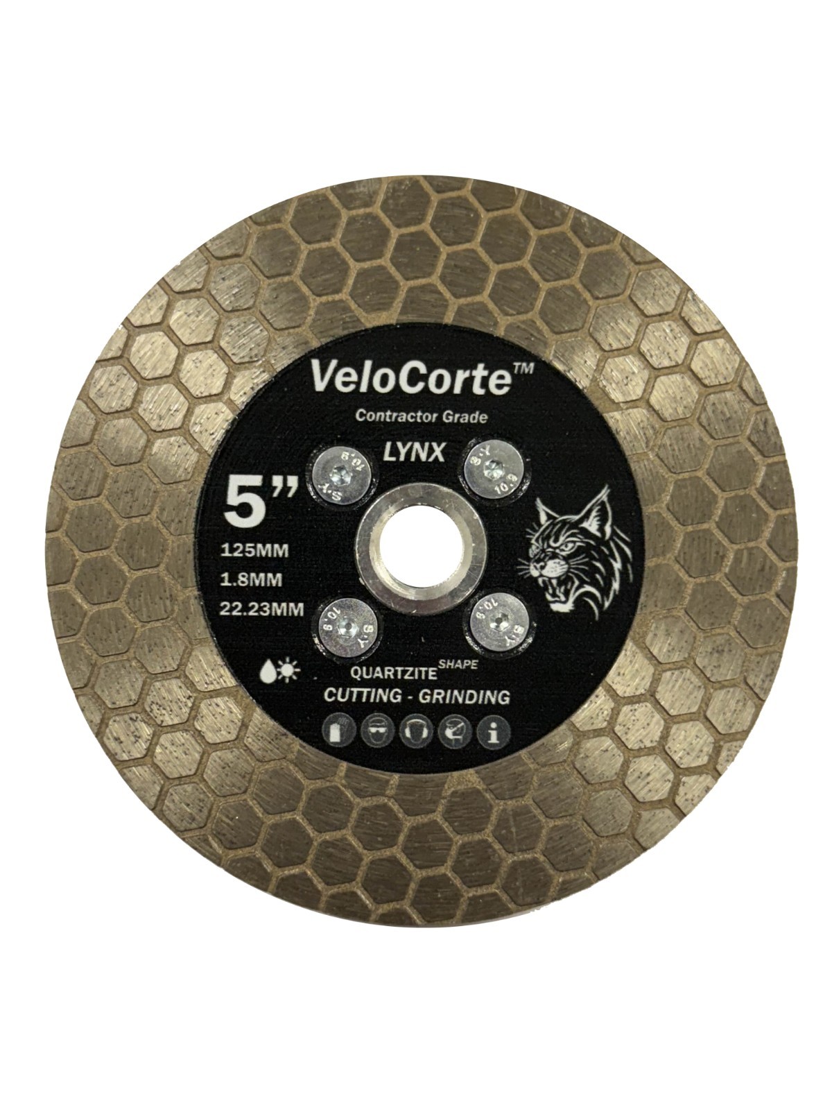 VeloCorte Quartzite Shape 5.0" HoneComb style grinding/cutting wheel