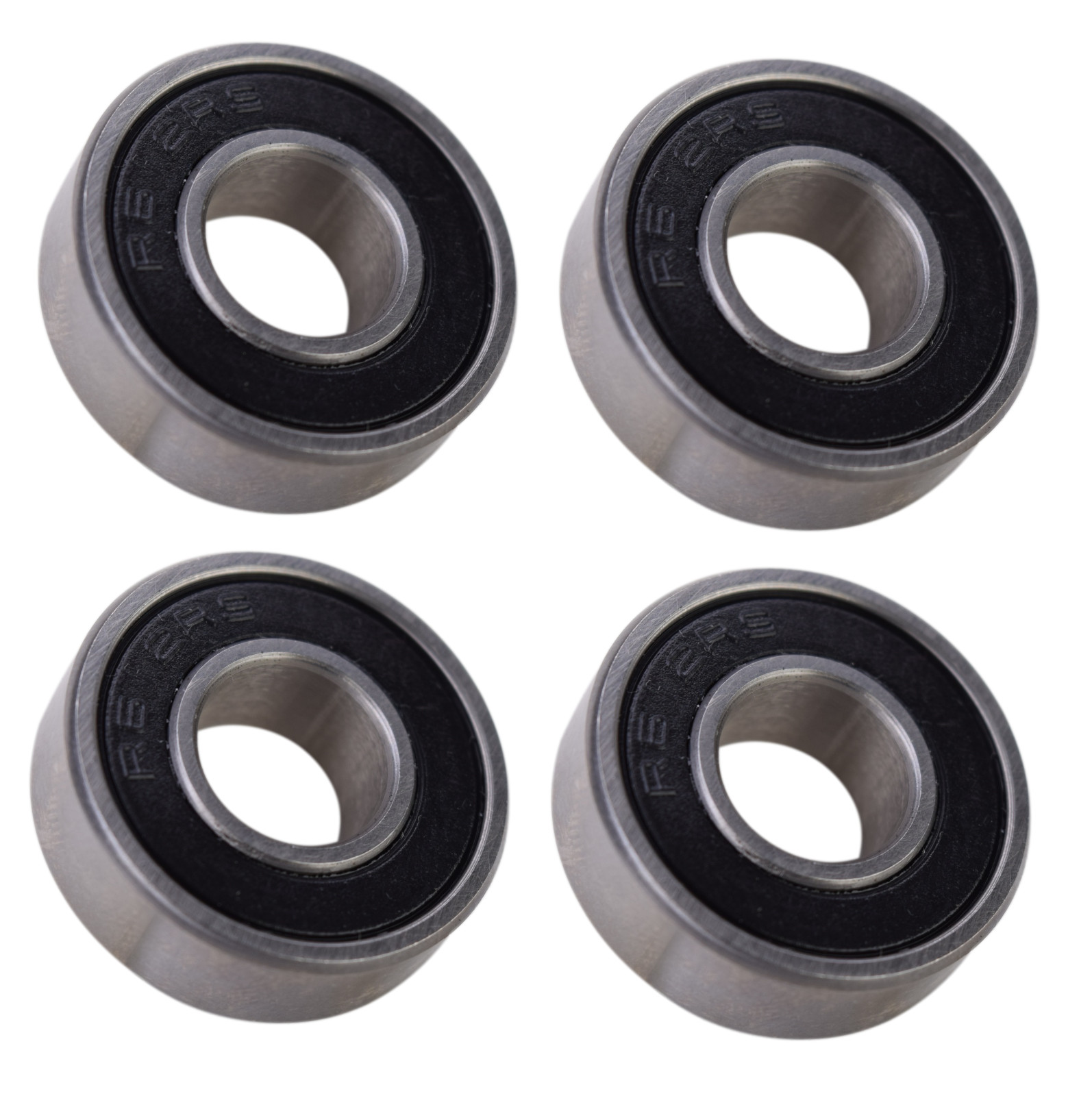 (4 Each) R6-2RS Sealed Radial Ball Bearing 3/8 ID X 7/8 OD X 9/32 Wide SpinCo