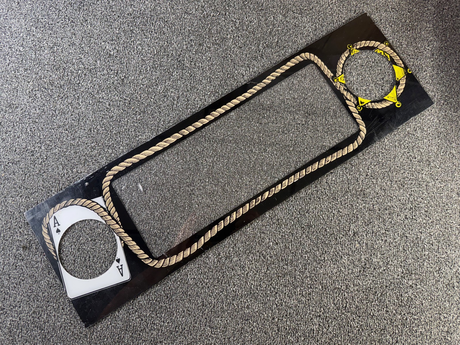 Data East Maverlick Pinball Plastic Speaker Panel Display Cover ORIGINAL