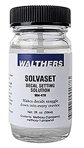 Walthers Solvaset Liquid Decal Setting Solvent/Solution (2oz/59.1mL Bottle)