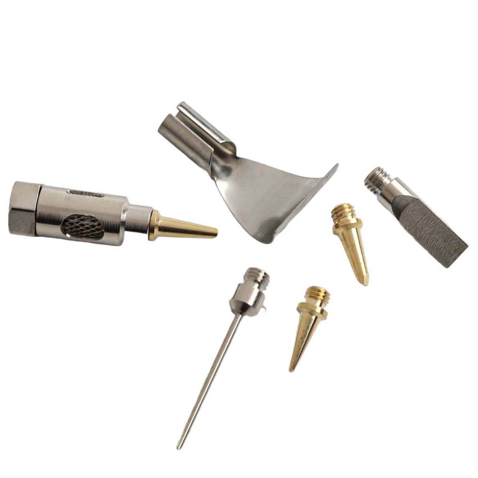 Compact 6PCS Soldering Iron Tips Gas Torch Head Set for Efficient Welding