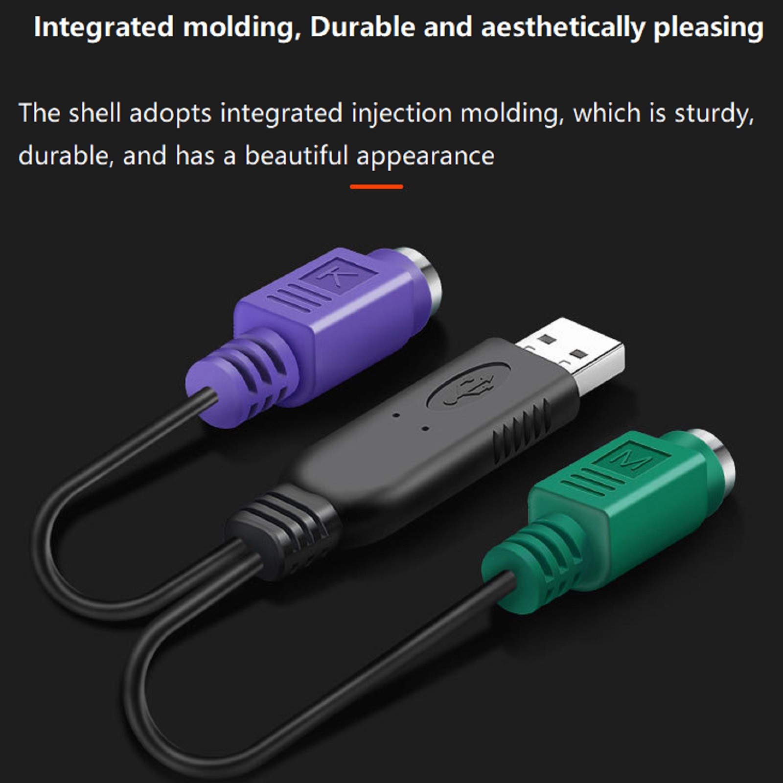 USB M to PS2 F Active Converter Connector Cable Adapter For Mouse Keyboard