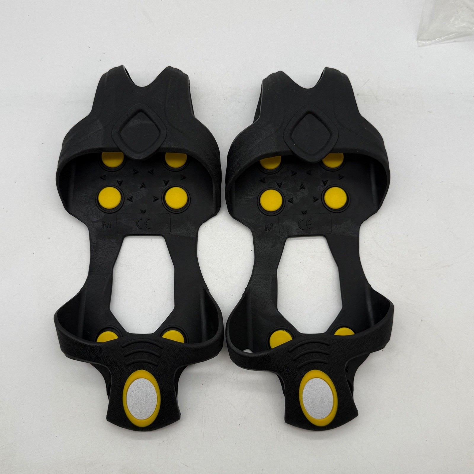 Uline M Ice Cleats Traction Grippers Black Yellow Medium New Bagged hiking