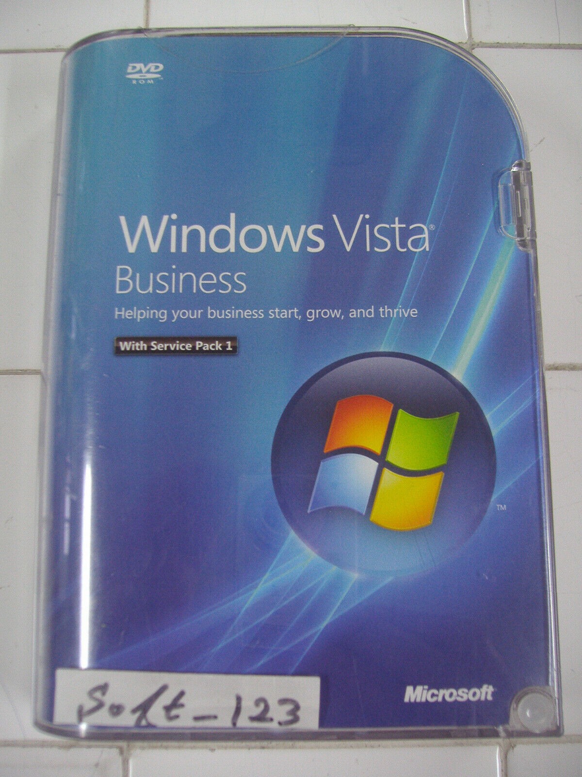 Microsoft Windows Vista Business Full MS WIN 32 Bit DVD w/SP1=SEALED RETAIL BOX=