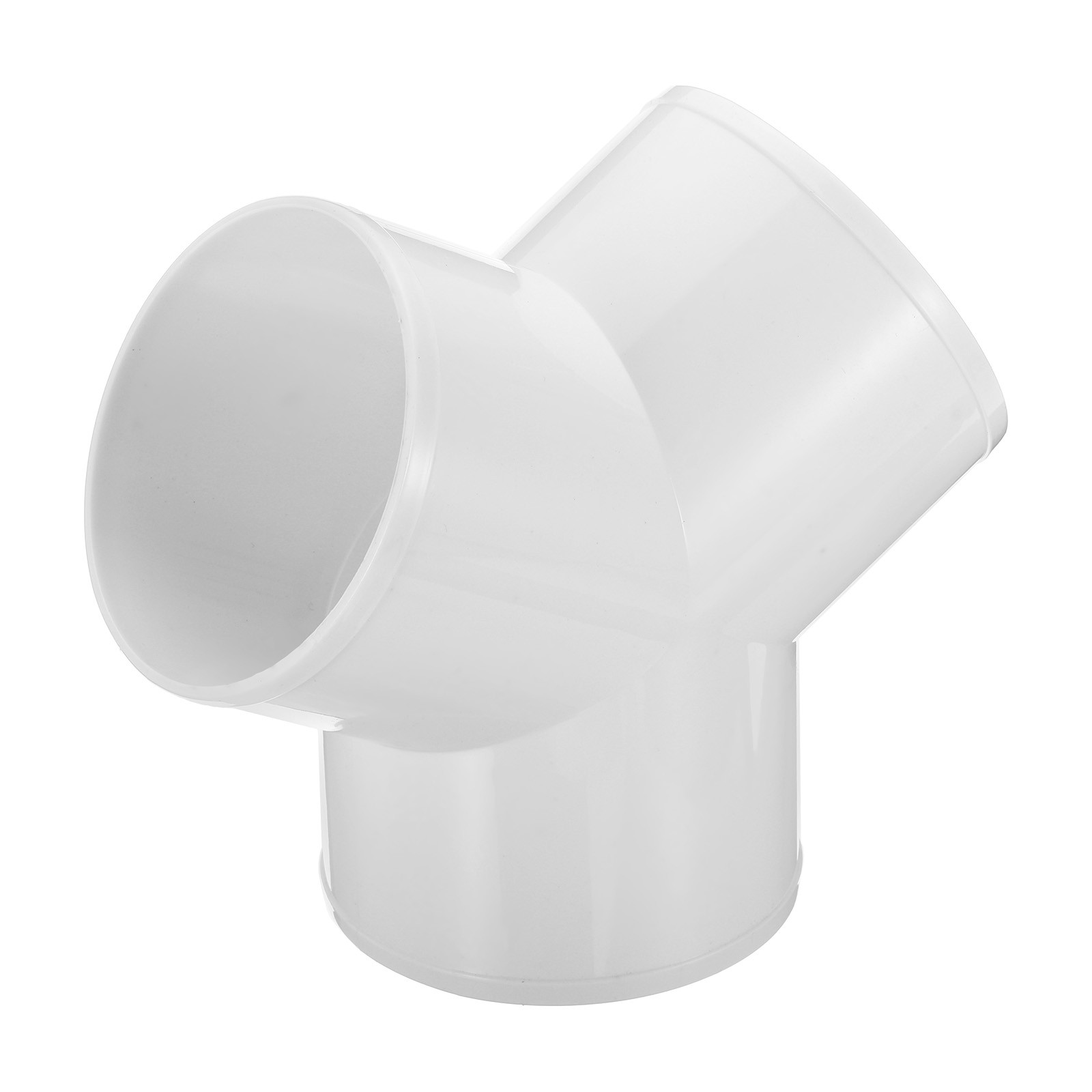 4 Inch 3 Way Duct Splitter Y Connector Air Vent Hose Exhaust Pipe Adapter White