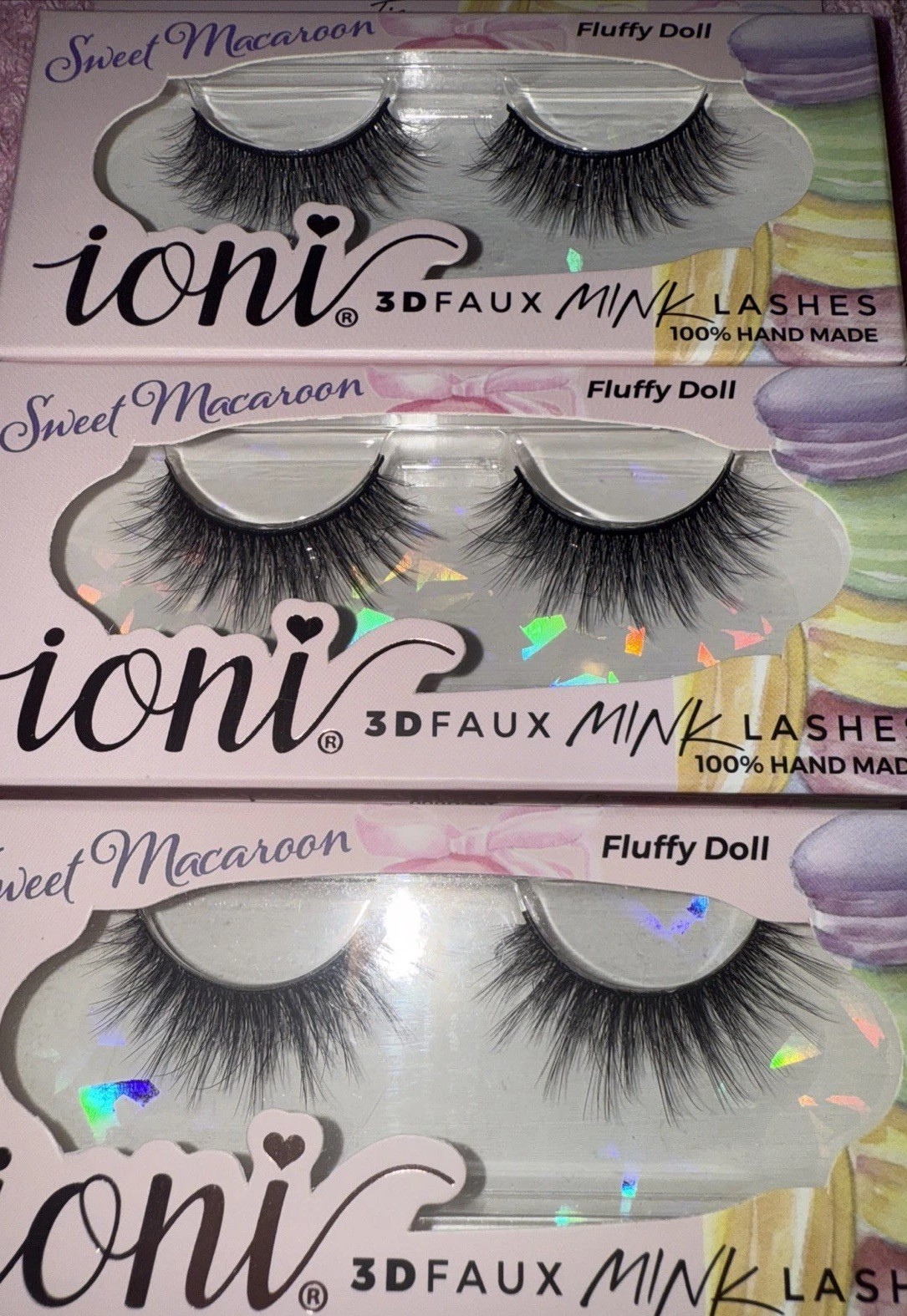 IONI LASHES THE BRIDAL SUITE STYLE: SWEET MACAROON / FLUFFY DOLL (3) PACK