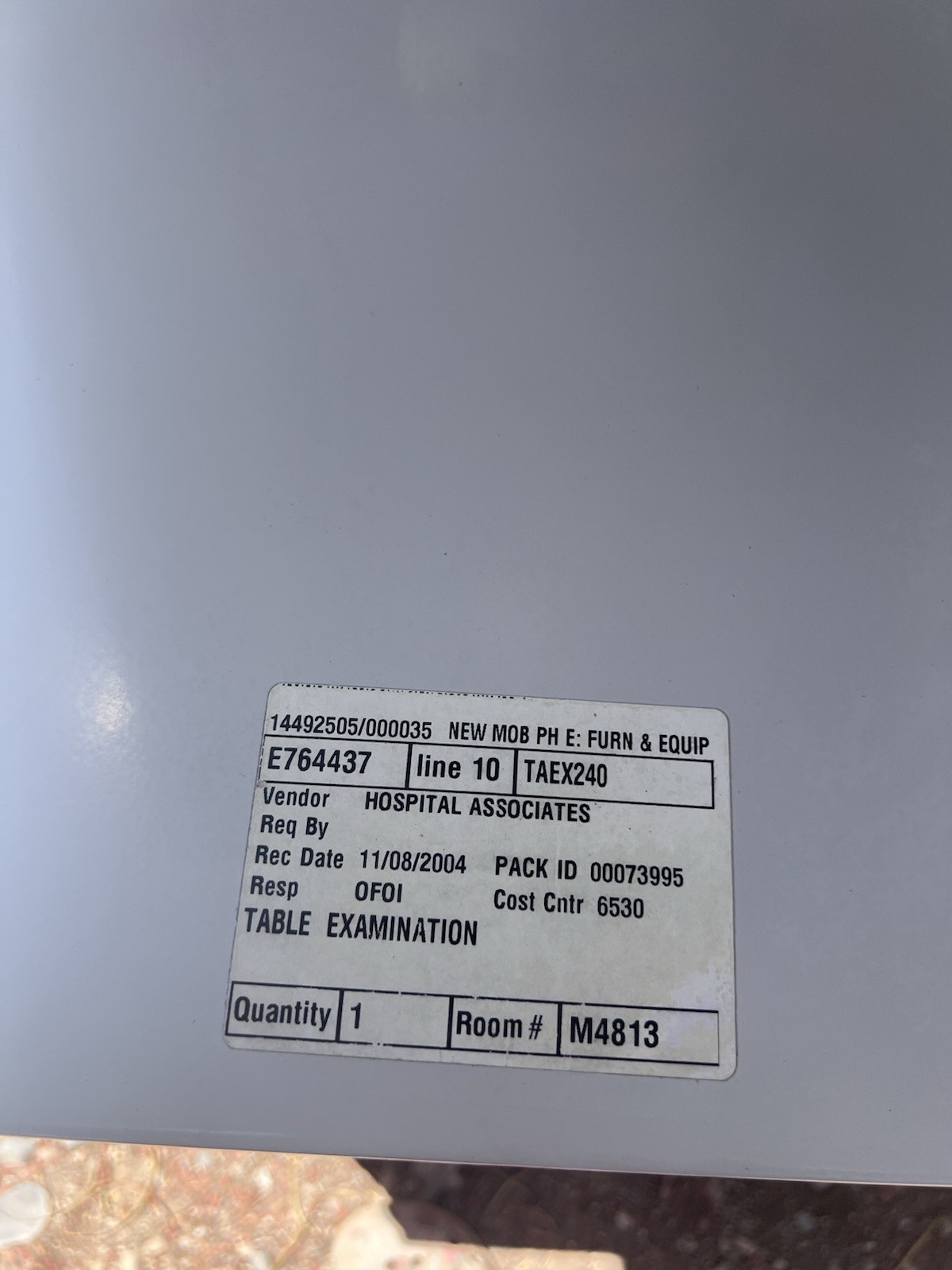Ritter by Midmark Model 108 Examination Table w/ Storage Base, General Practice