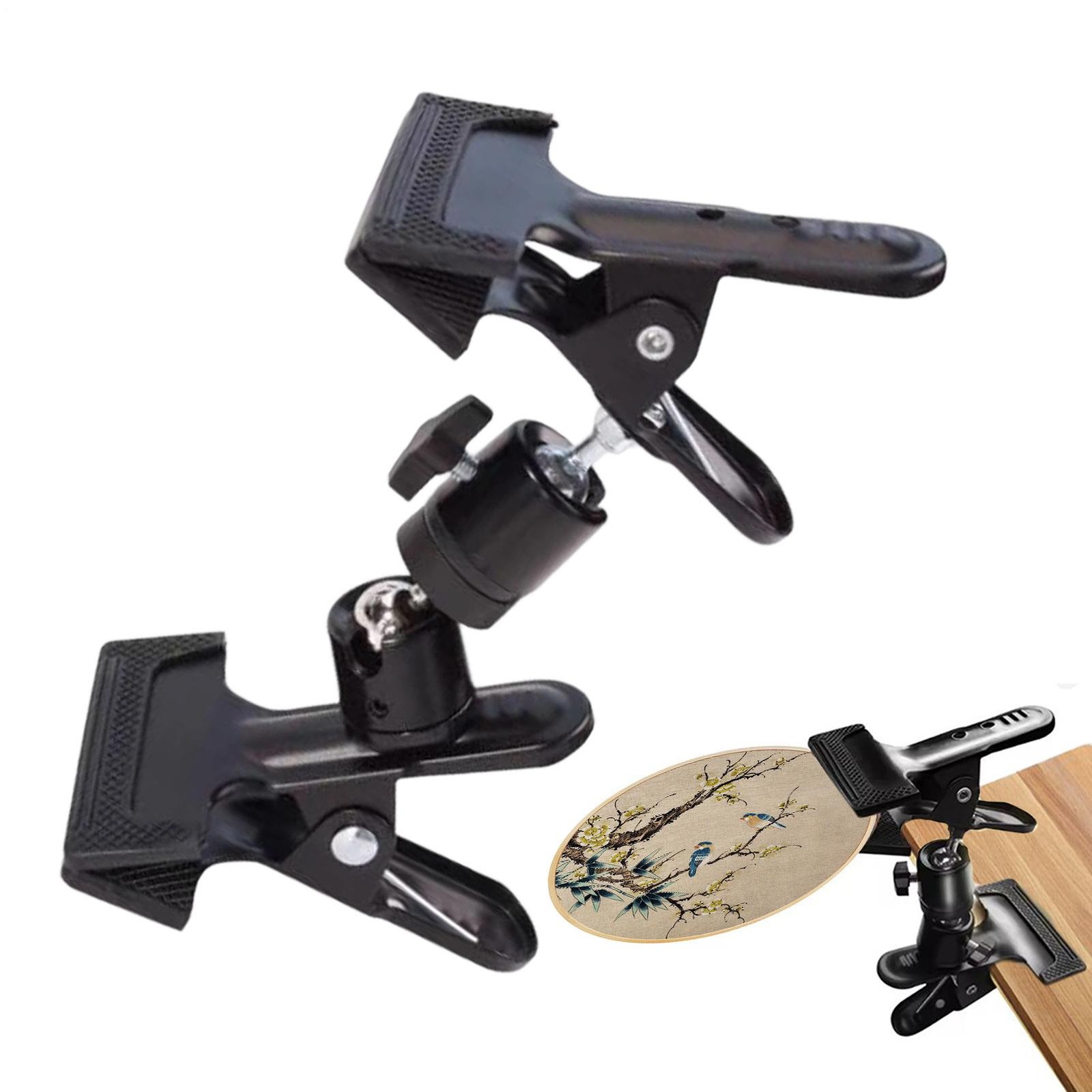 Embroidery Holder Heavy Duty Adjustable Portable Clamps Embroidery