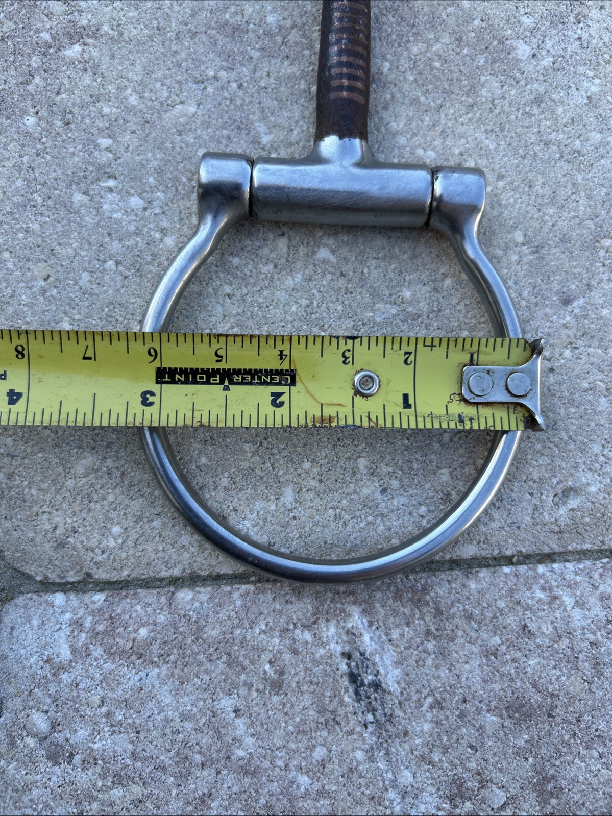 Snaffle Bit Dee Ring Smooth With Copper Inlay 5” Riding Equestrian Horse Bit