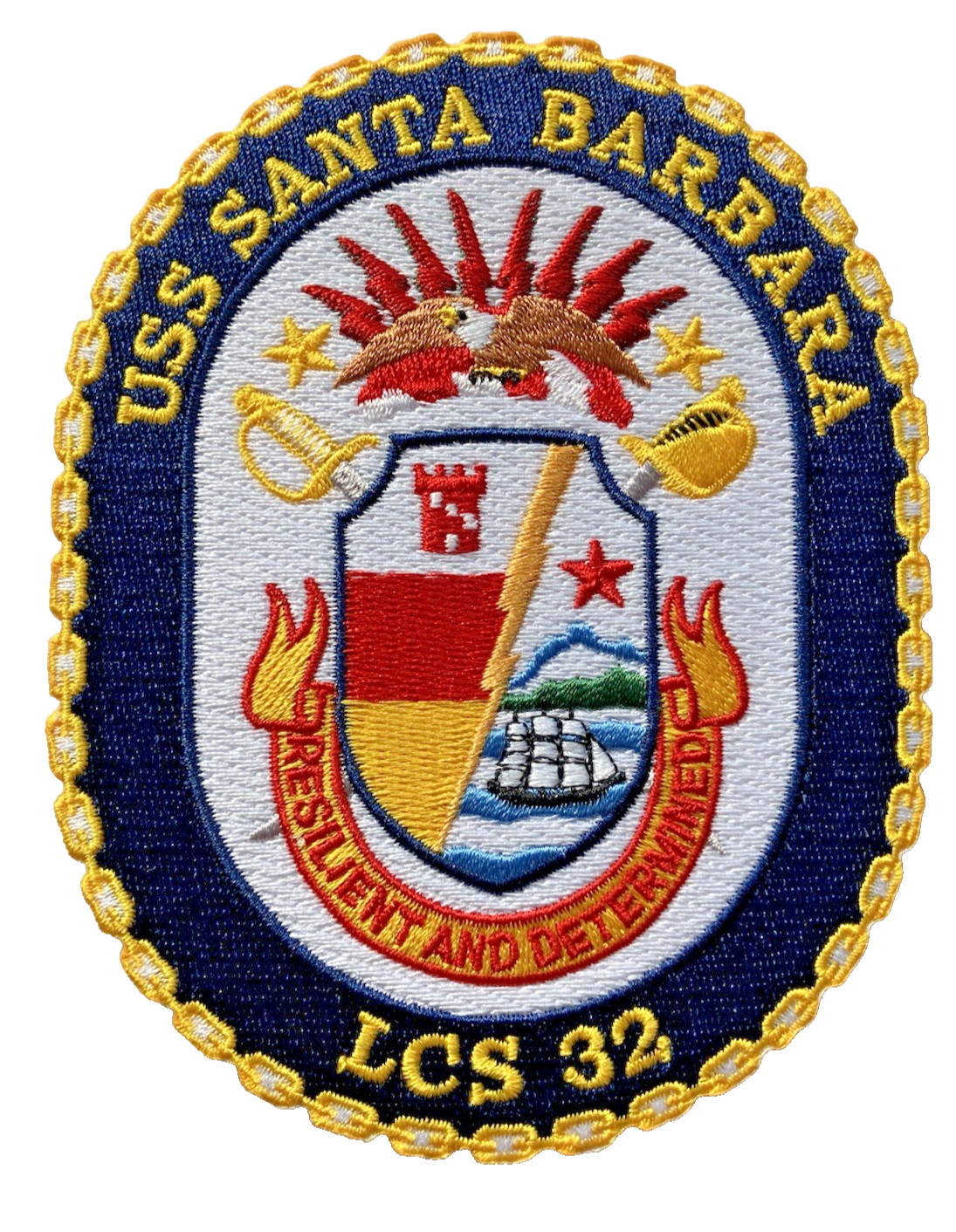 Ship's crest patch of USS SANTA BARBARA (LCS-32)