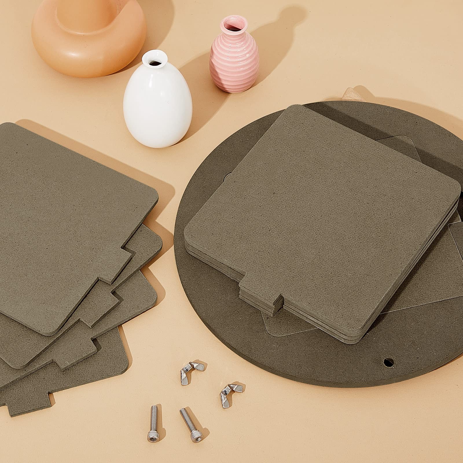 15 Pcs Bat for Pottery Wheel Adapter with Removable Inserts Pottery Bats for ...