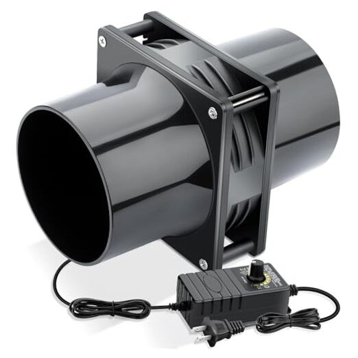 120mm x 38mm 4 Inch Small Exhaust Fan 12V Duct Fan with Speed 120x38mm 2 duct