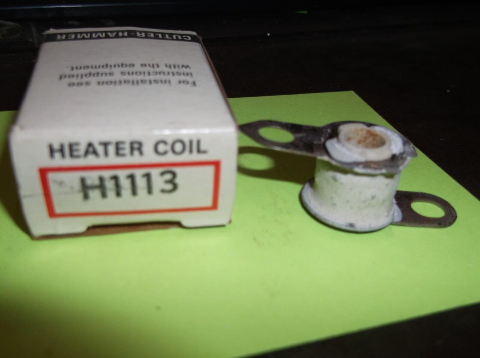 NIB CUTLER HAMMER H1113 THERMAL OVERLOAD HEATER COIL ELEMENT (BIN58)