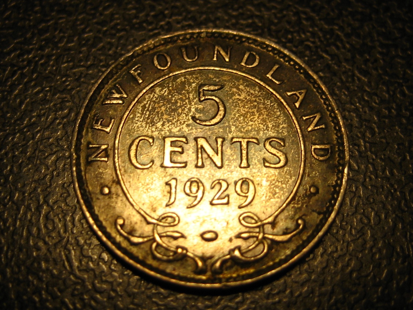 1929 New Foundland Five Cents Uncirculated