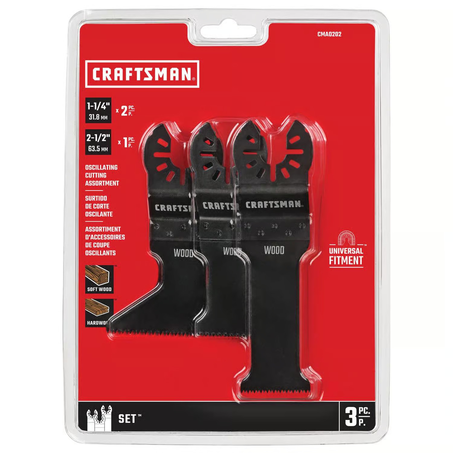 Craftsman Oscillating Tool Blades, 3-Piece Cutting Set Kit Assortment…