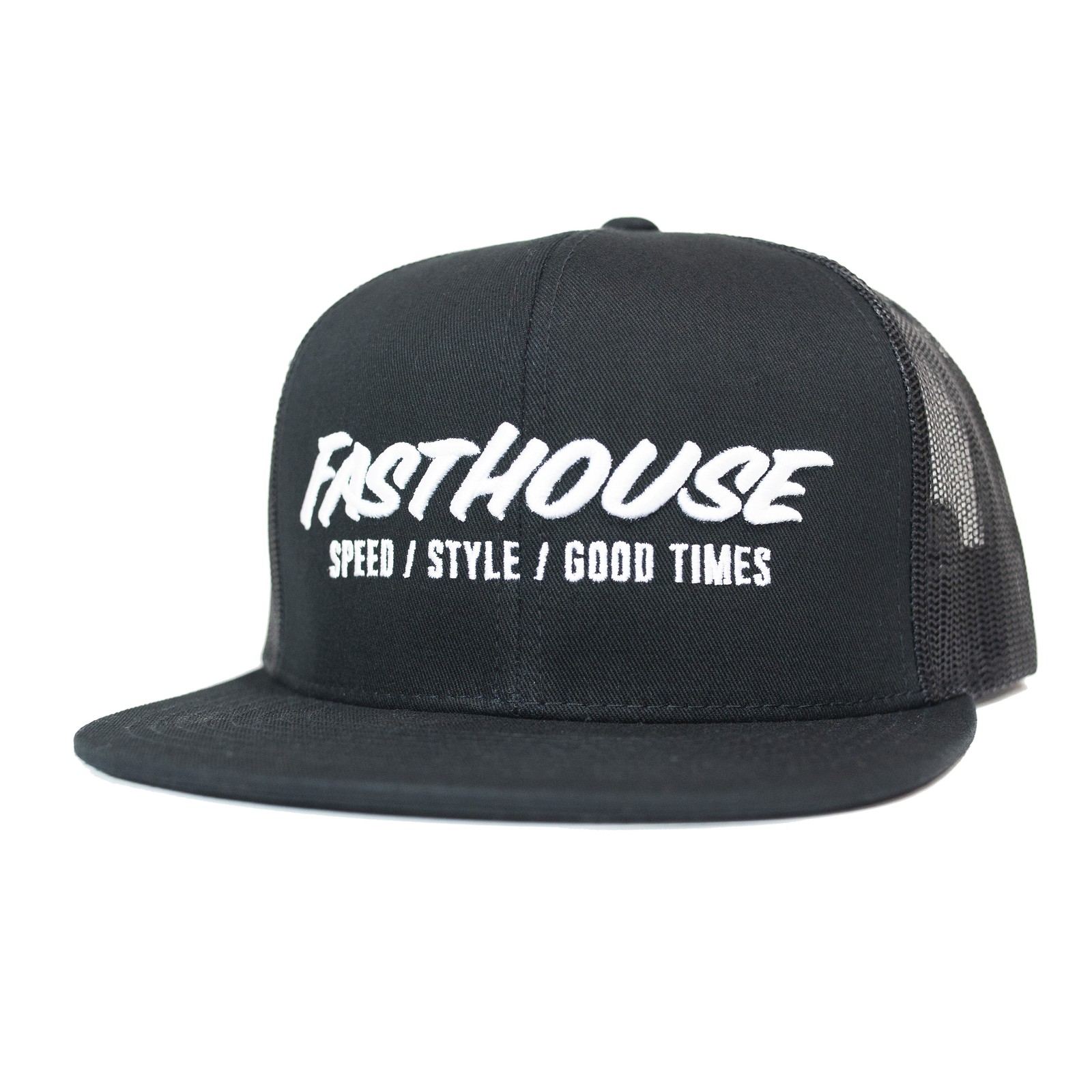 FastHouse 3262150000 - Classic Logo Snapback Trucker Hat Black