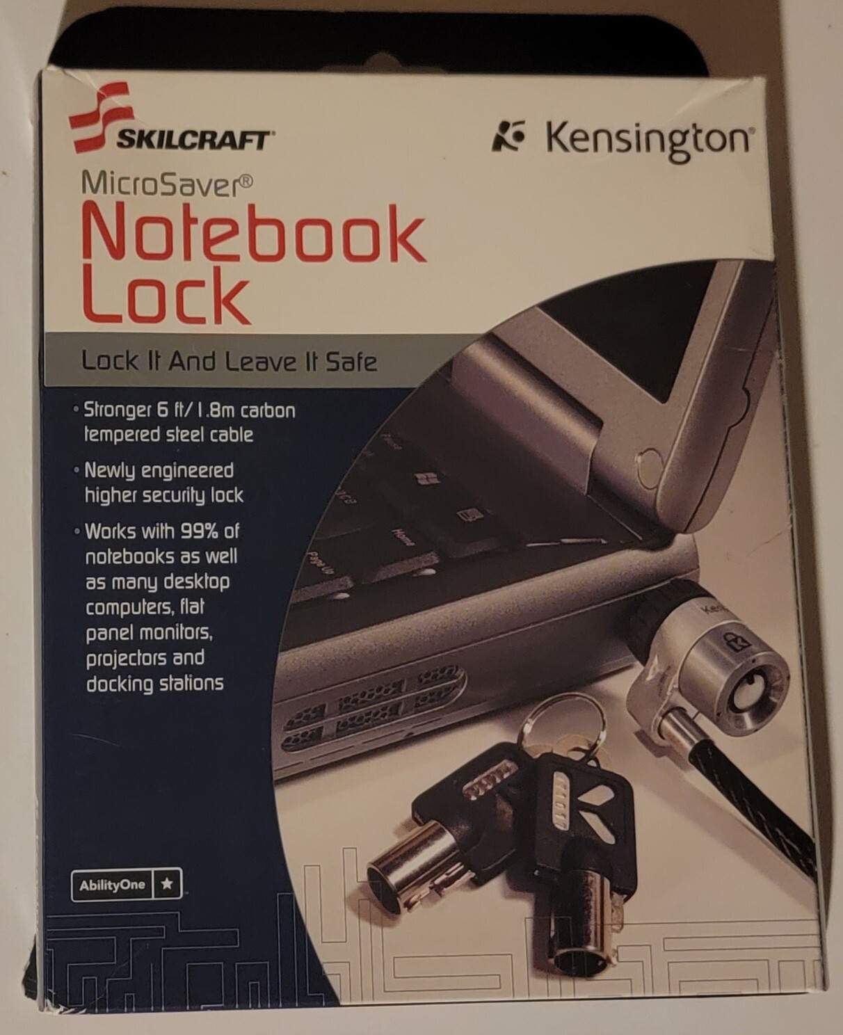 Kensington Skilcraft MicroSaver Notebook Lock Brand New Open Box
