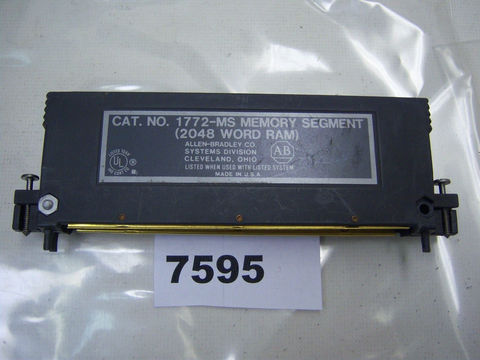 Allen-Bradley 2048 Word Memory Module 1772-MS