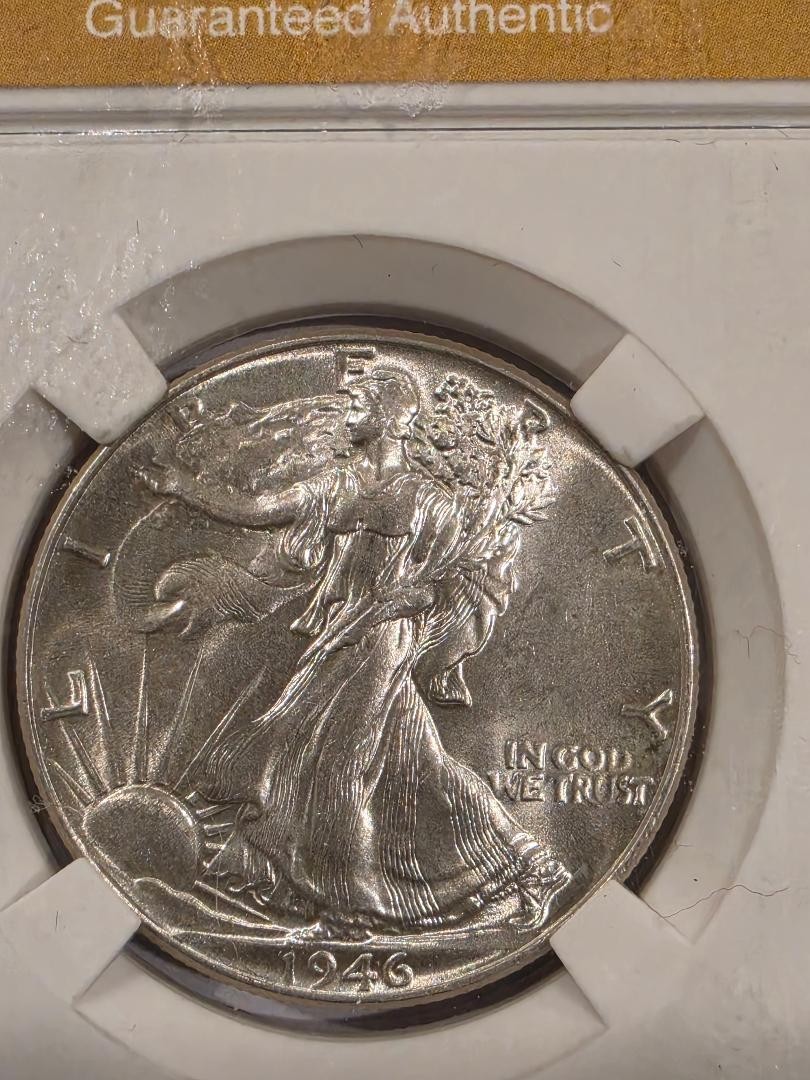 1946 Walking Liberty Half Dollar MS66