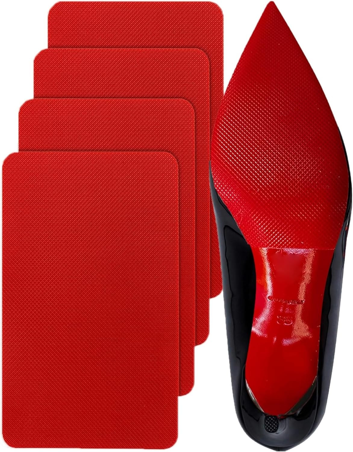 Red Bottom Shoe Protector Compatible with Christian Louboutin Shoes,Self-Adhe...