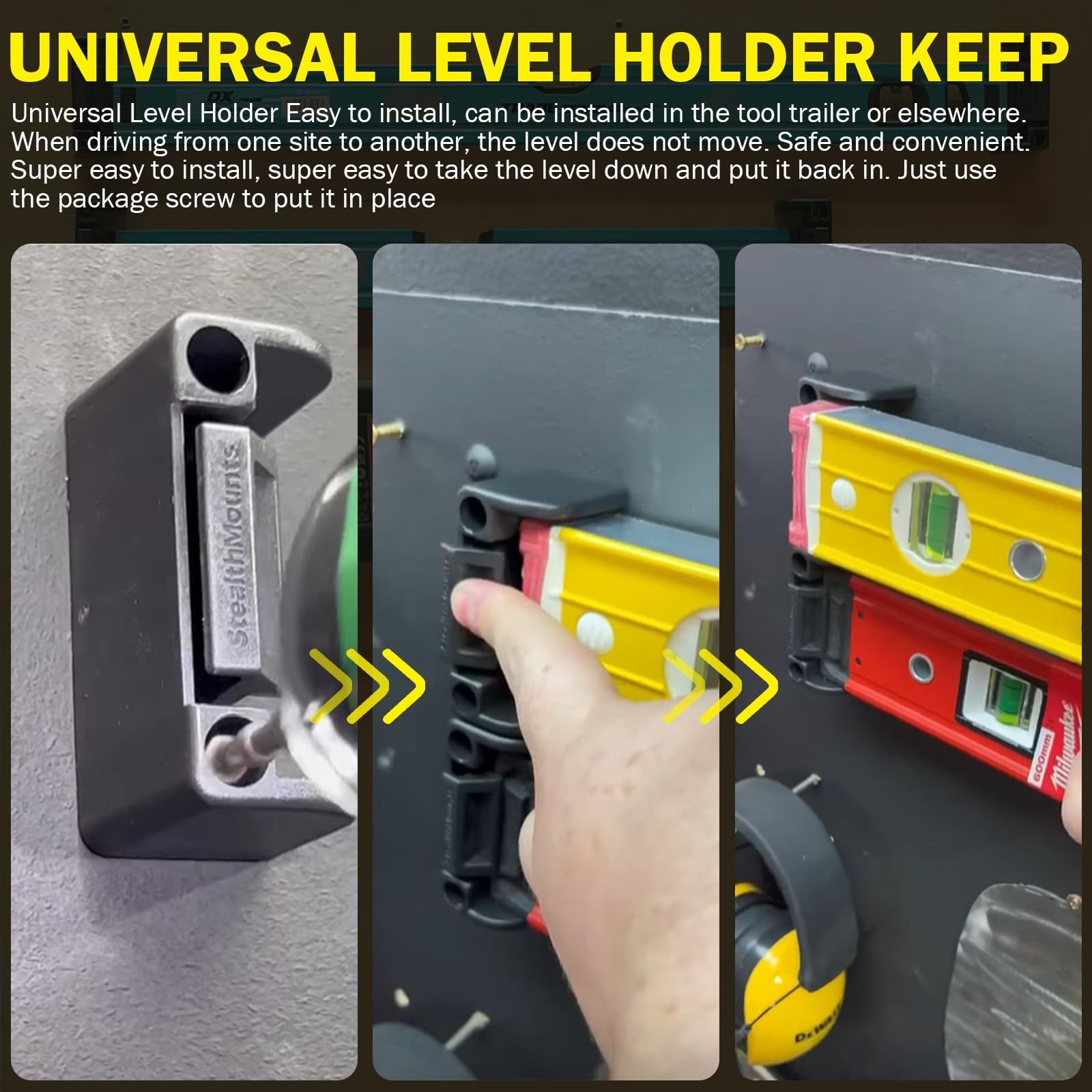 Universal Level Holder Fits All Brands Lock The Horizontal Bracket - Collocat...
