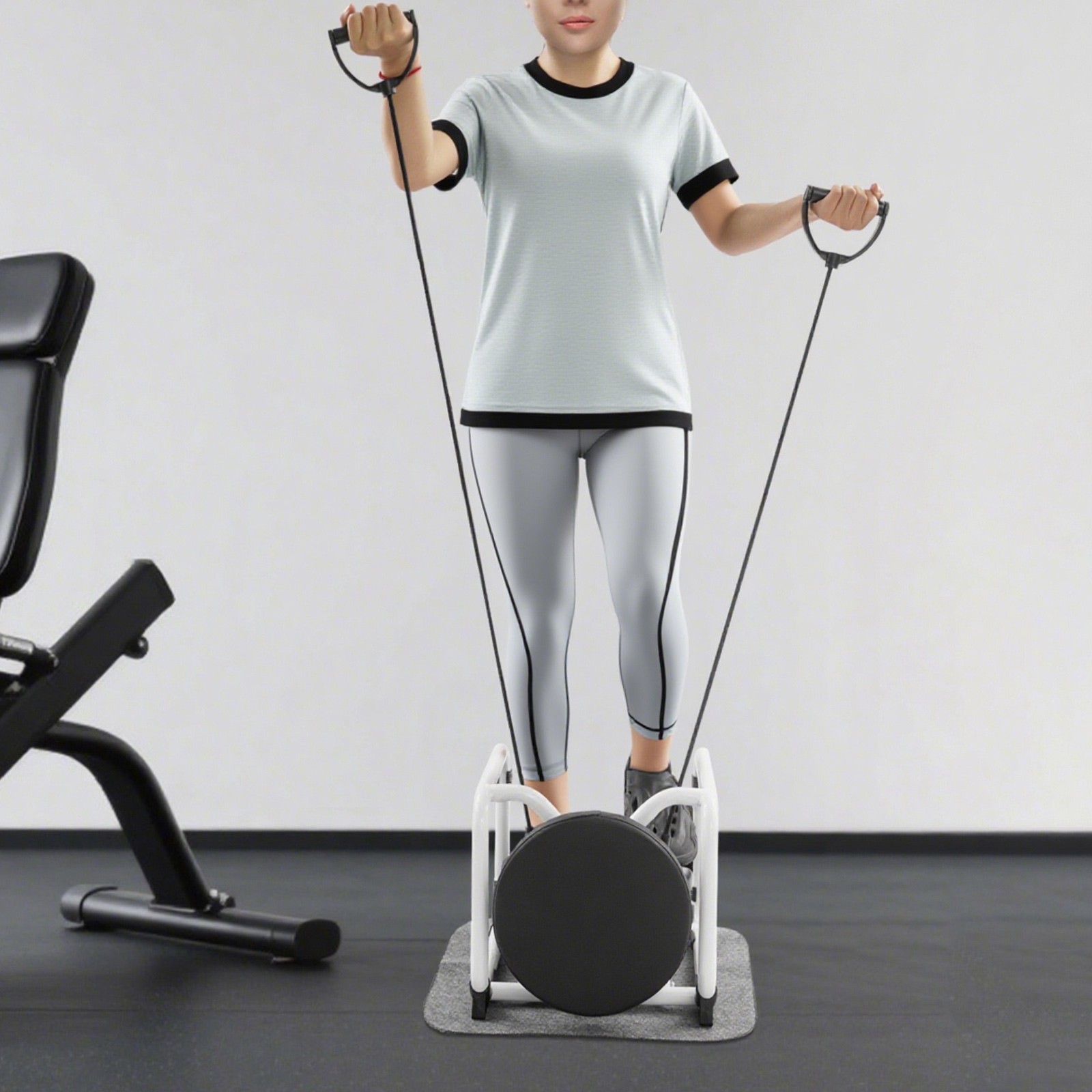 Multi-Function Stepper with Seat, Stepper for Home, Mini Sport Stepper