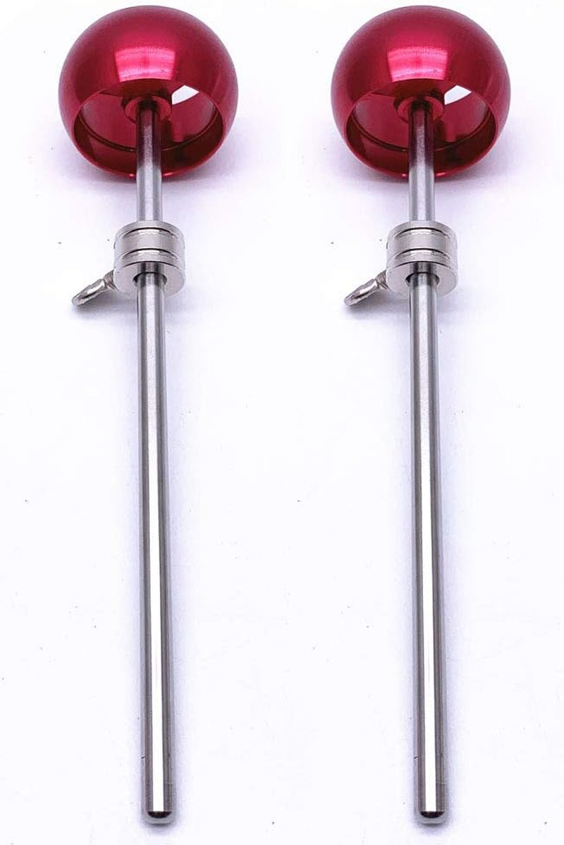 Jiayouy 2 Pieces Bass Drum Pedal Beater Aluminum Alloy Hammer Head Percussion In