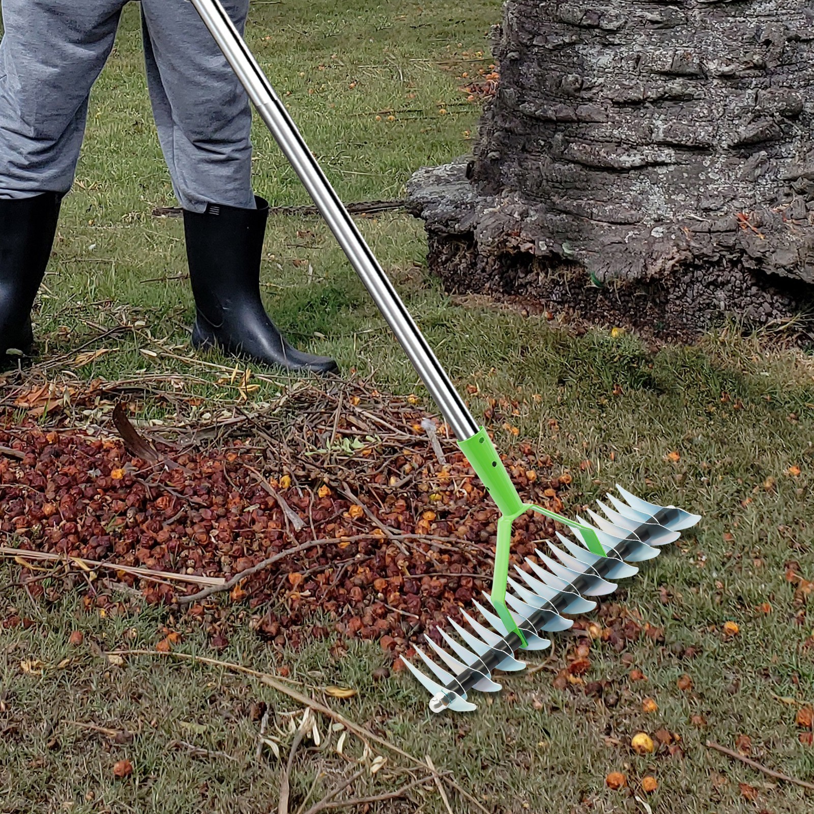 Thatch Rake Head Versatile Grass Grooming Rake Head for Cleaning Dead Grass