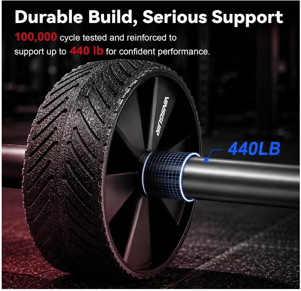 Ab Roller Wheel, Abs Workout Equipment for Abdominal & Core Strength