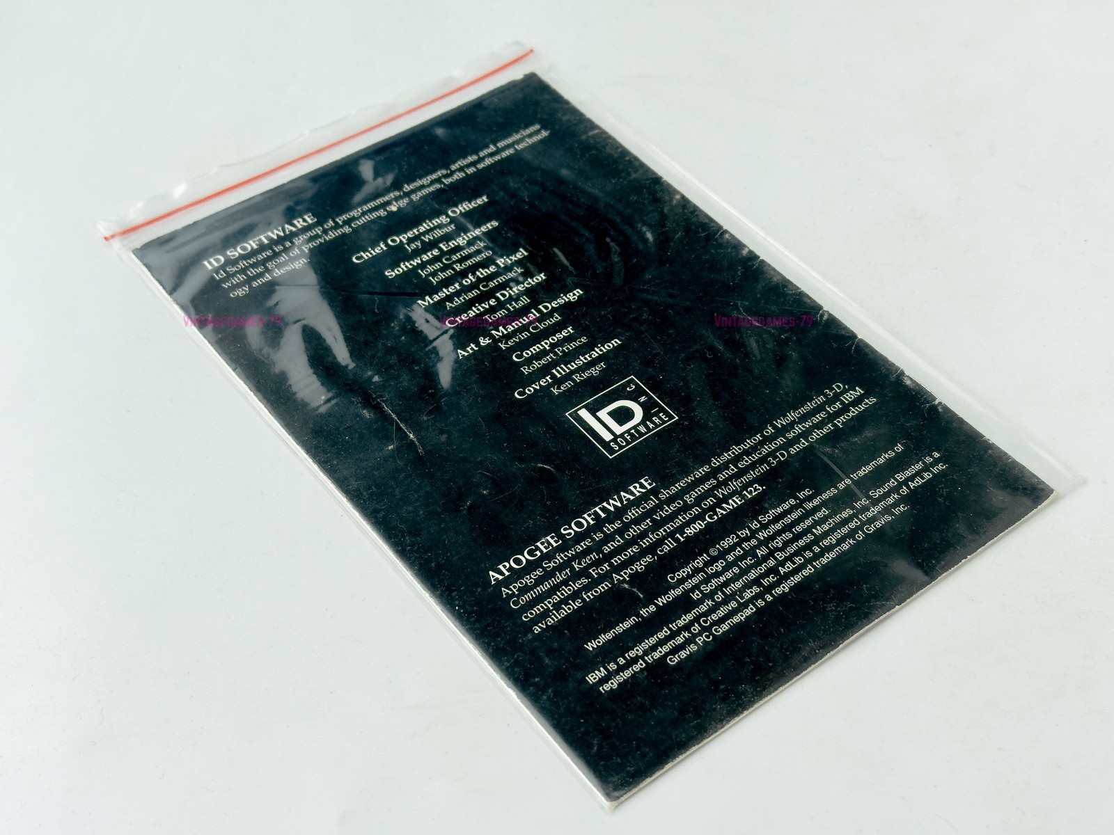 Wolfenstein 3d Mail Order - id Software - 1992 / IBM PC