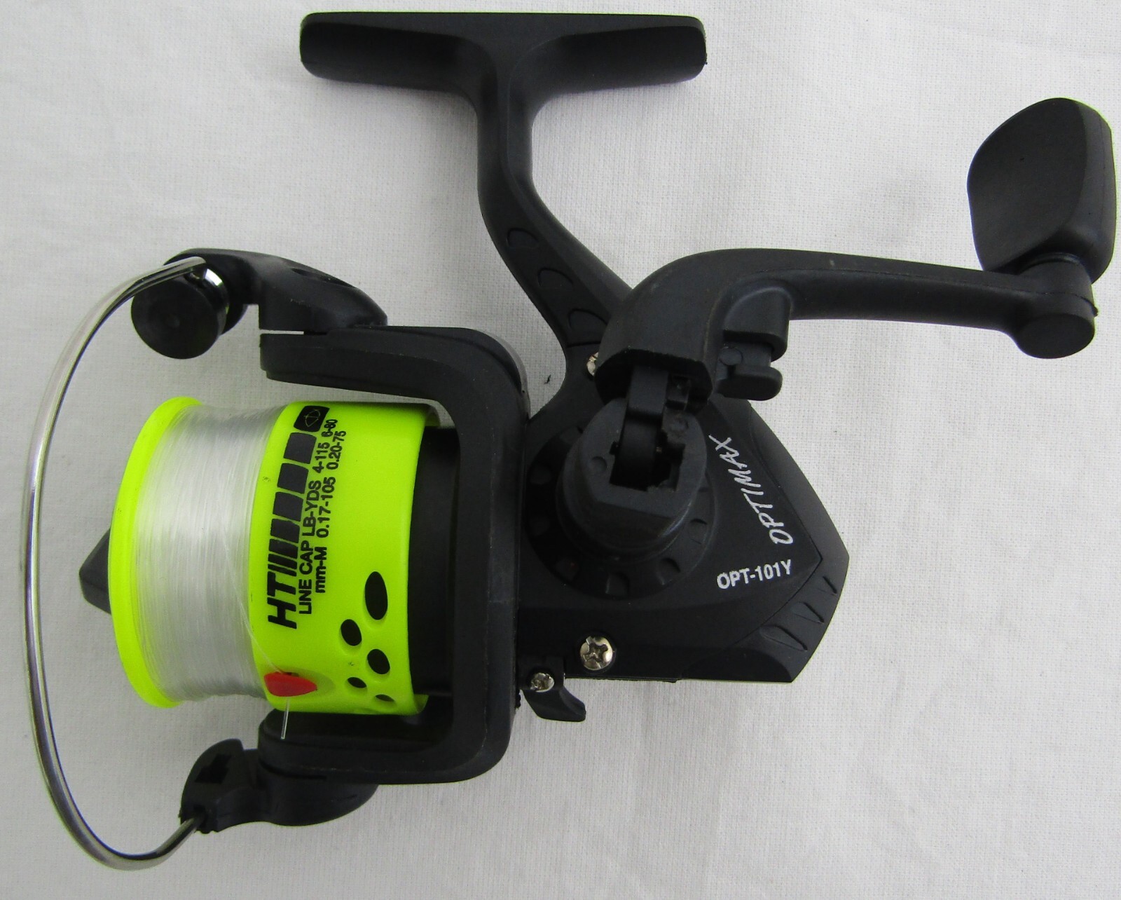 3ea HT OPTIMAX 101 YELLOW, CRAPPIE POLE REELS