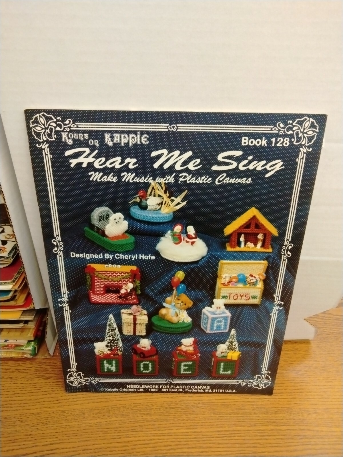 HEAR  ME  SING   plastic canvas PATTERN BOOK  #128 - Kount on Kappie