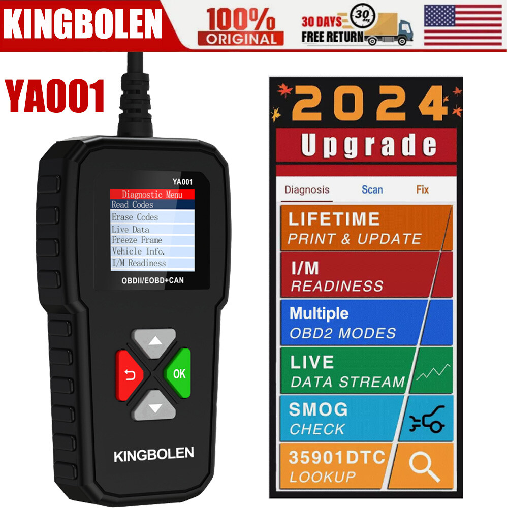 KINGBOLEN YA001 OBD2 Scanner Code Reader Clear Car Check Engine Diagnostic Tool