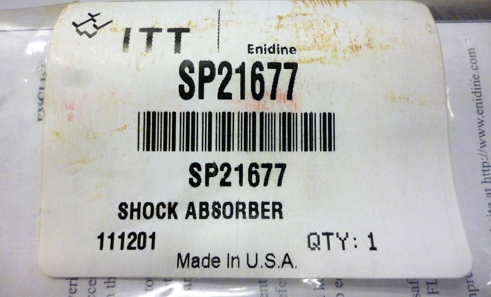 Enidine SP21677 Adjustable Shock Absorber