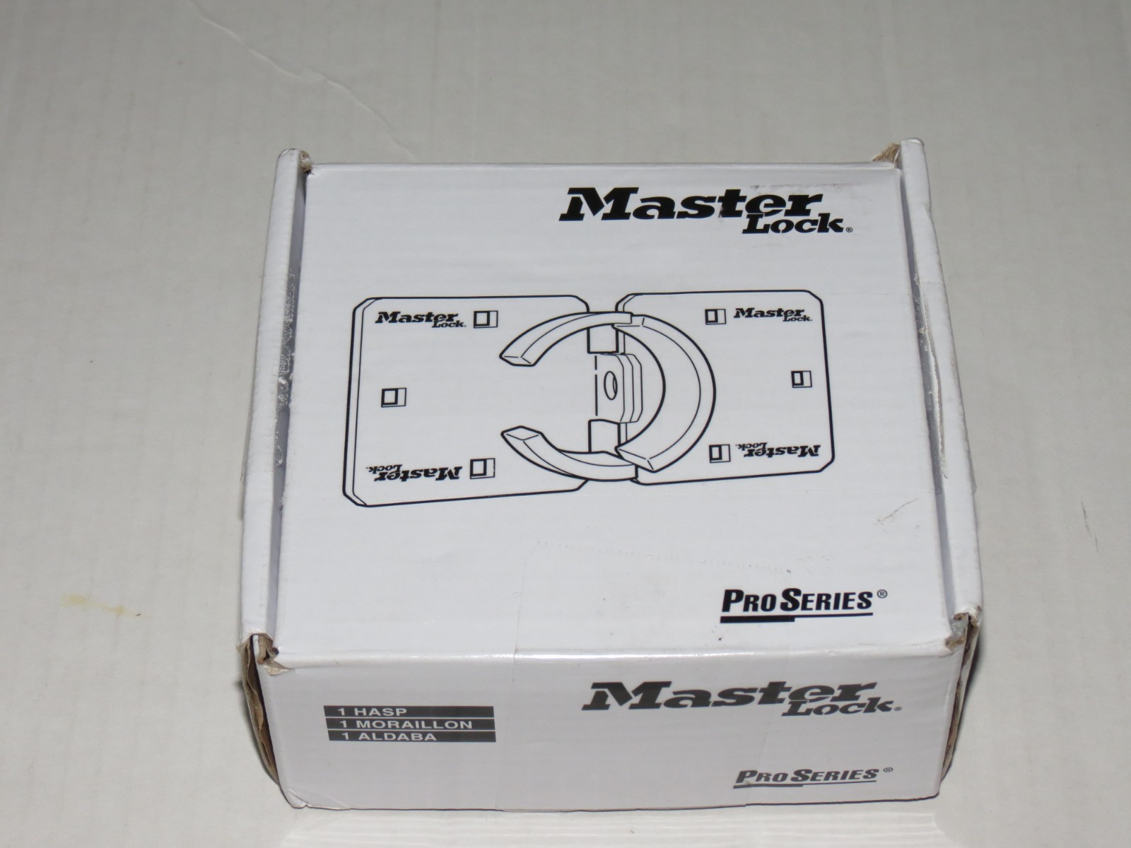 b5 Master Lock 770 9" Solid Steel Hidden Shackle Padlock Hasp