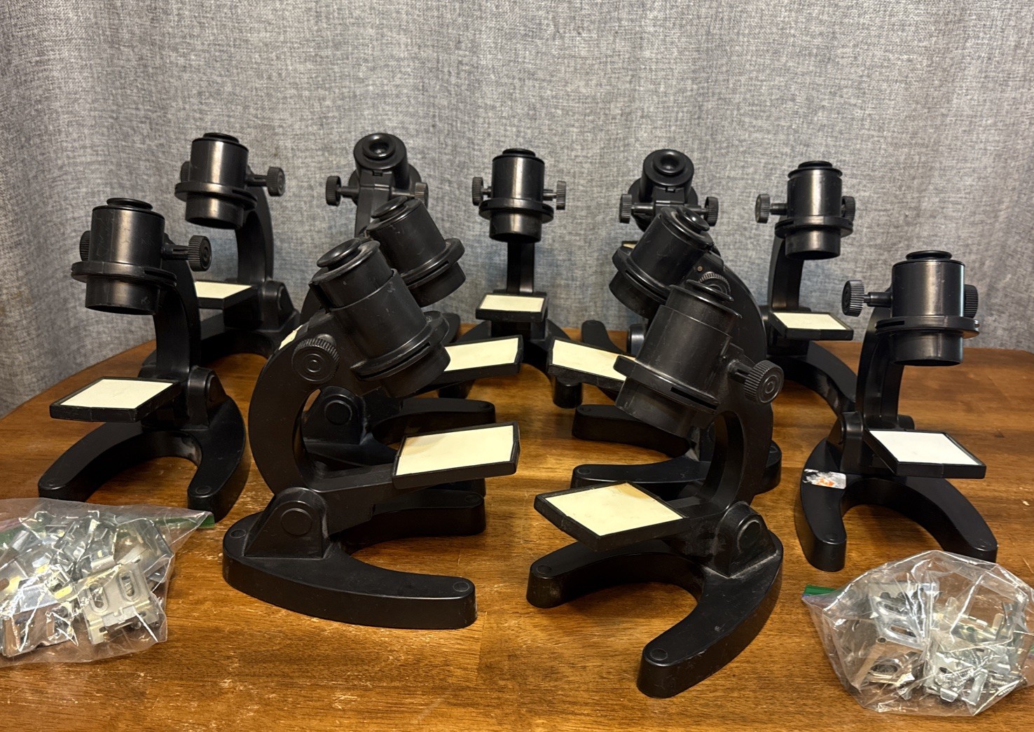 Lot of 11 Slide Viewers by National Teaching Aids Inc Micro-Slide Scope