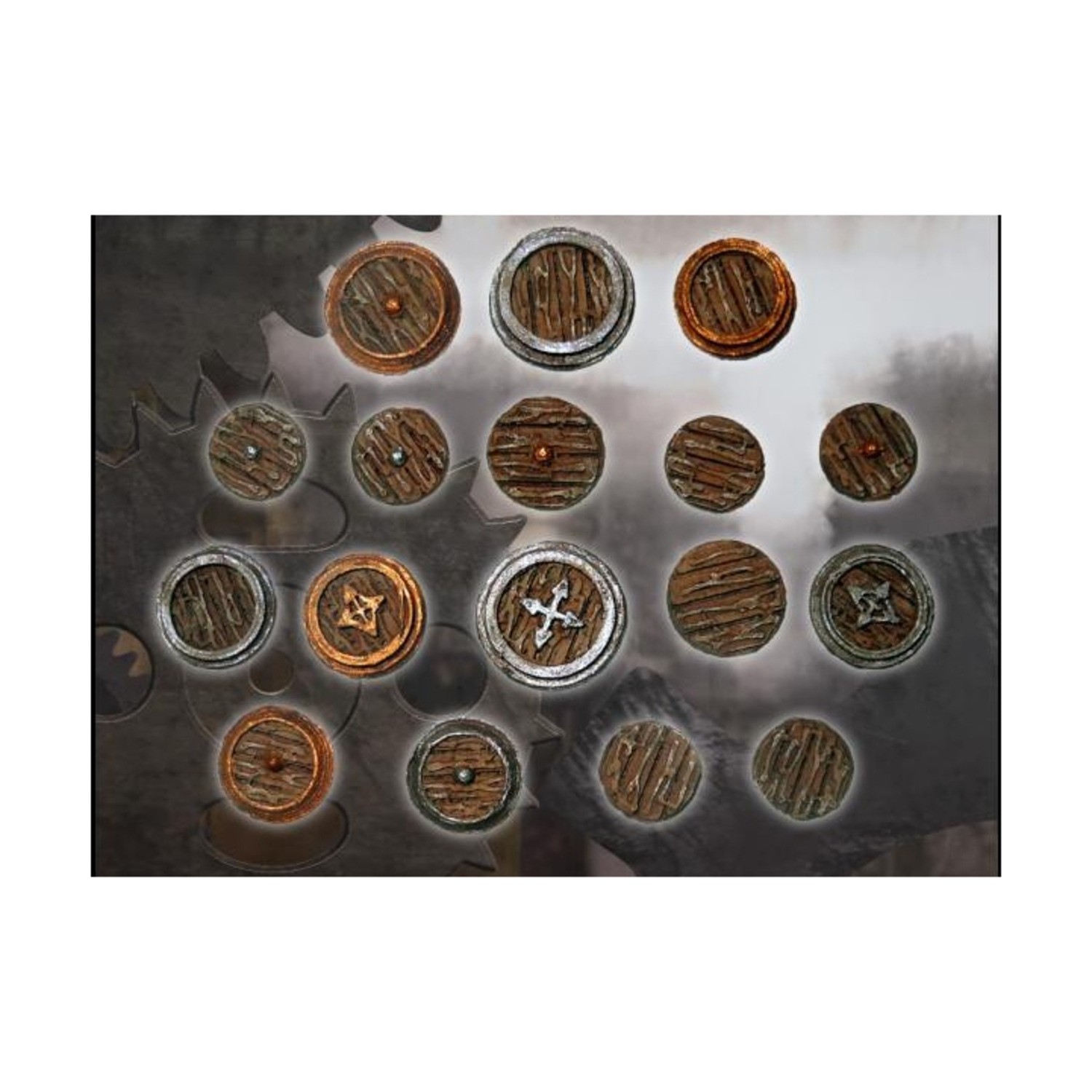 Last Stand Mini Part Bucklers - Wooden NM