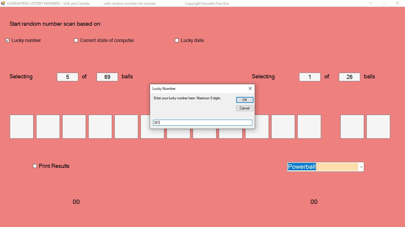 Guaranteed Lottery Numbers software - USB Flash Drive