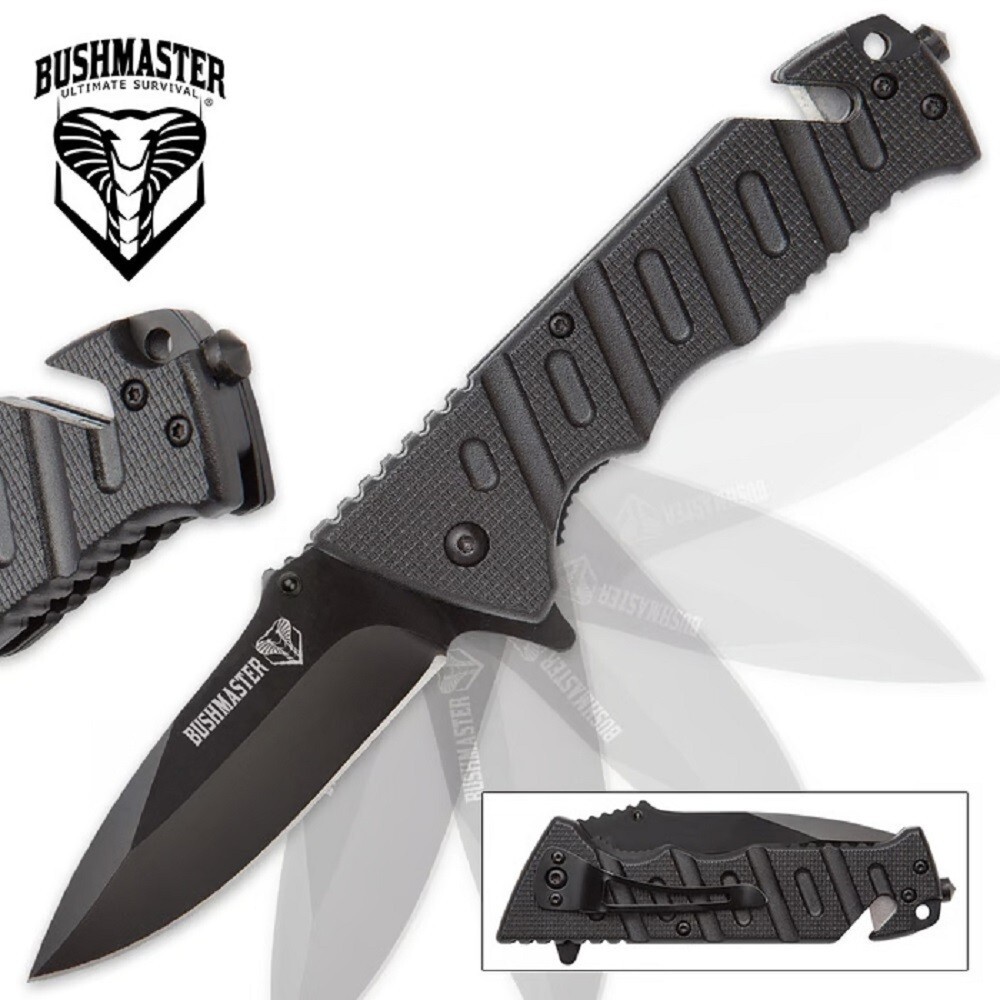 Bush Master SHTF Assisted Opening Tactical Rescue Combat Folding Knife