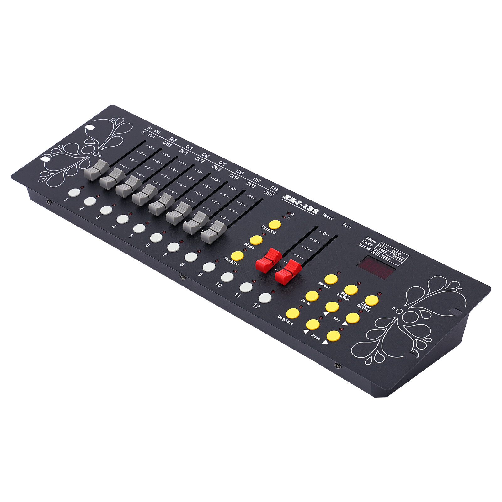 DMX 192CH Lighting Controller Console, 110V US Plug, Stage DJ Party