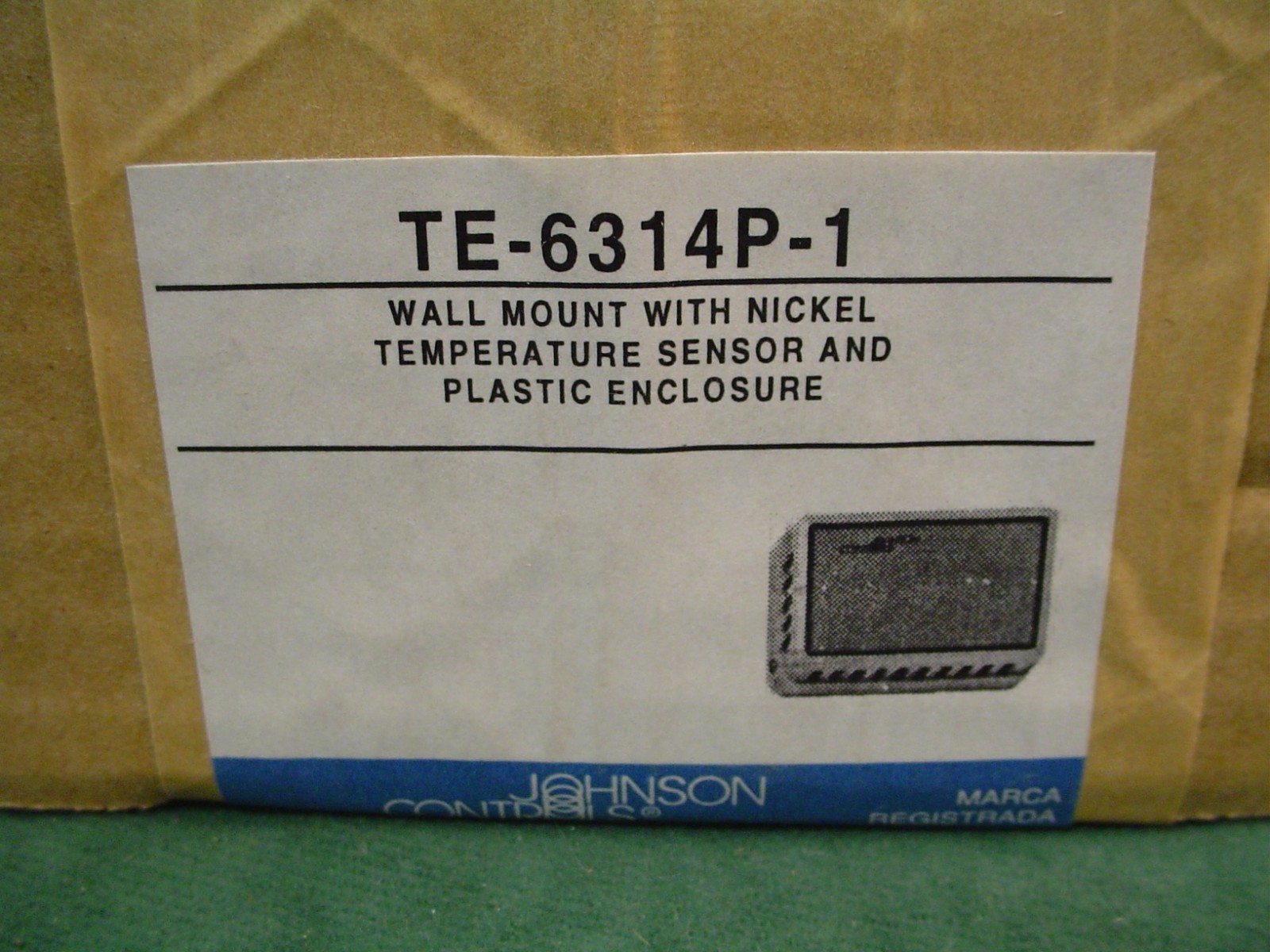 Johnson Controls Wall Mount Temp Sensor TE-6314P-1 Free Shipping