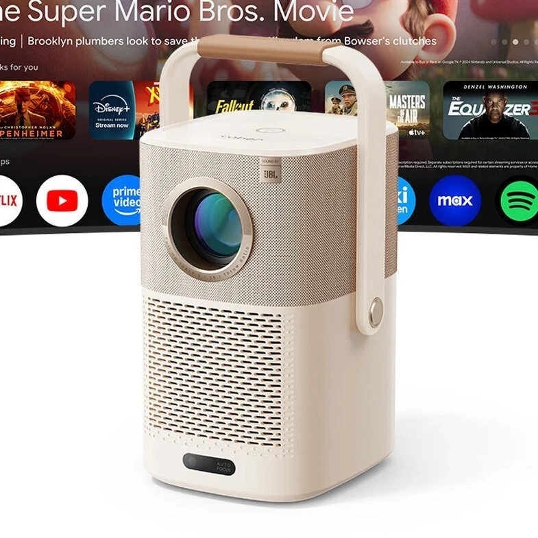 Yaber T2 Google TV Outdoor Smart Projector JBL WiFi6 Built-in Battery 1080P🤣