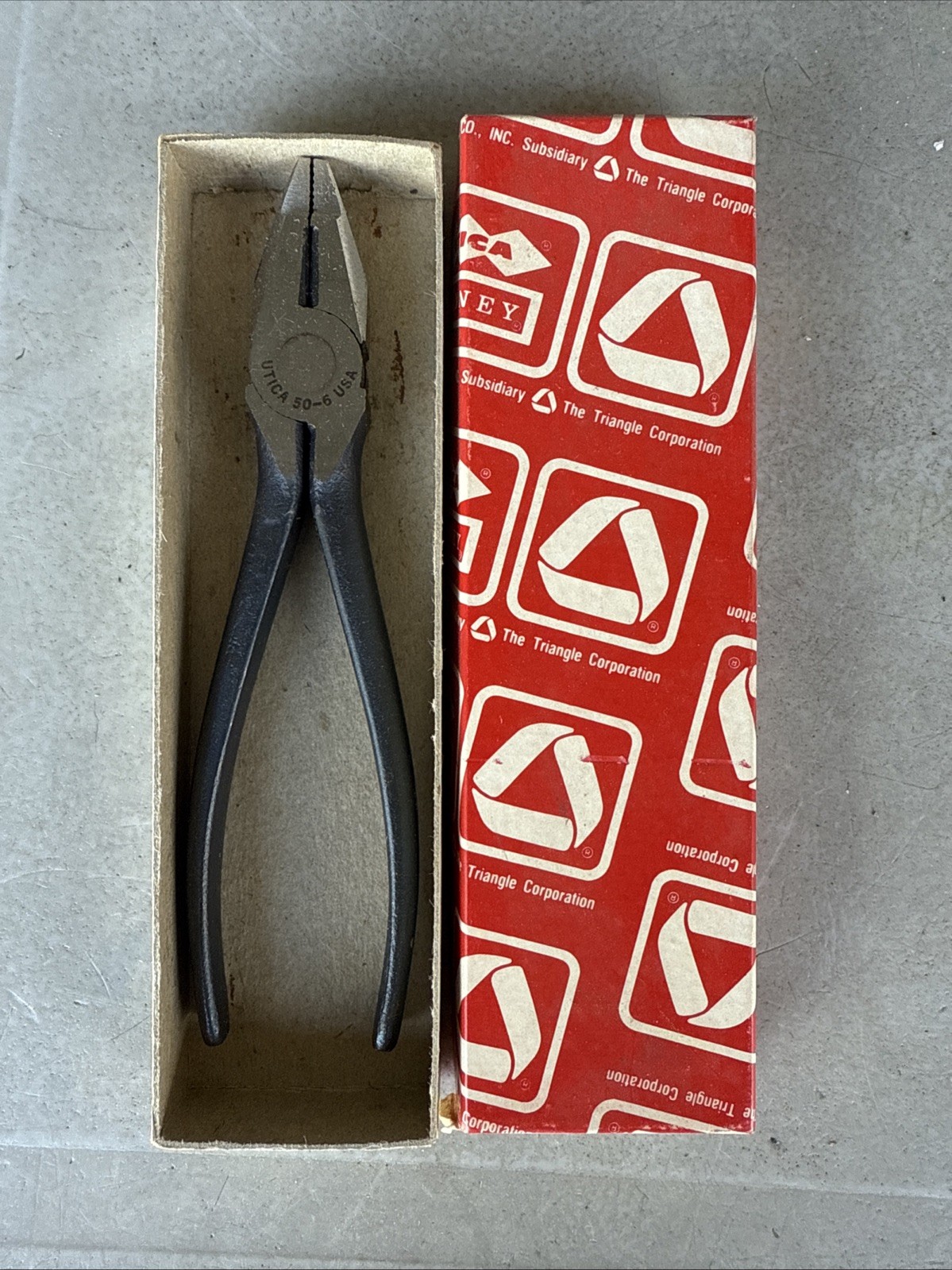 Utica Tools Vintage 50-6 Lineman Pliers Made In USA Made