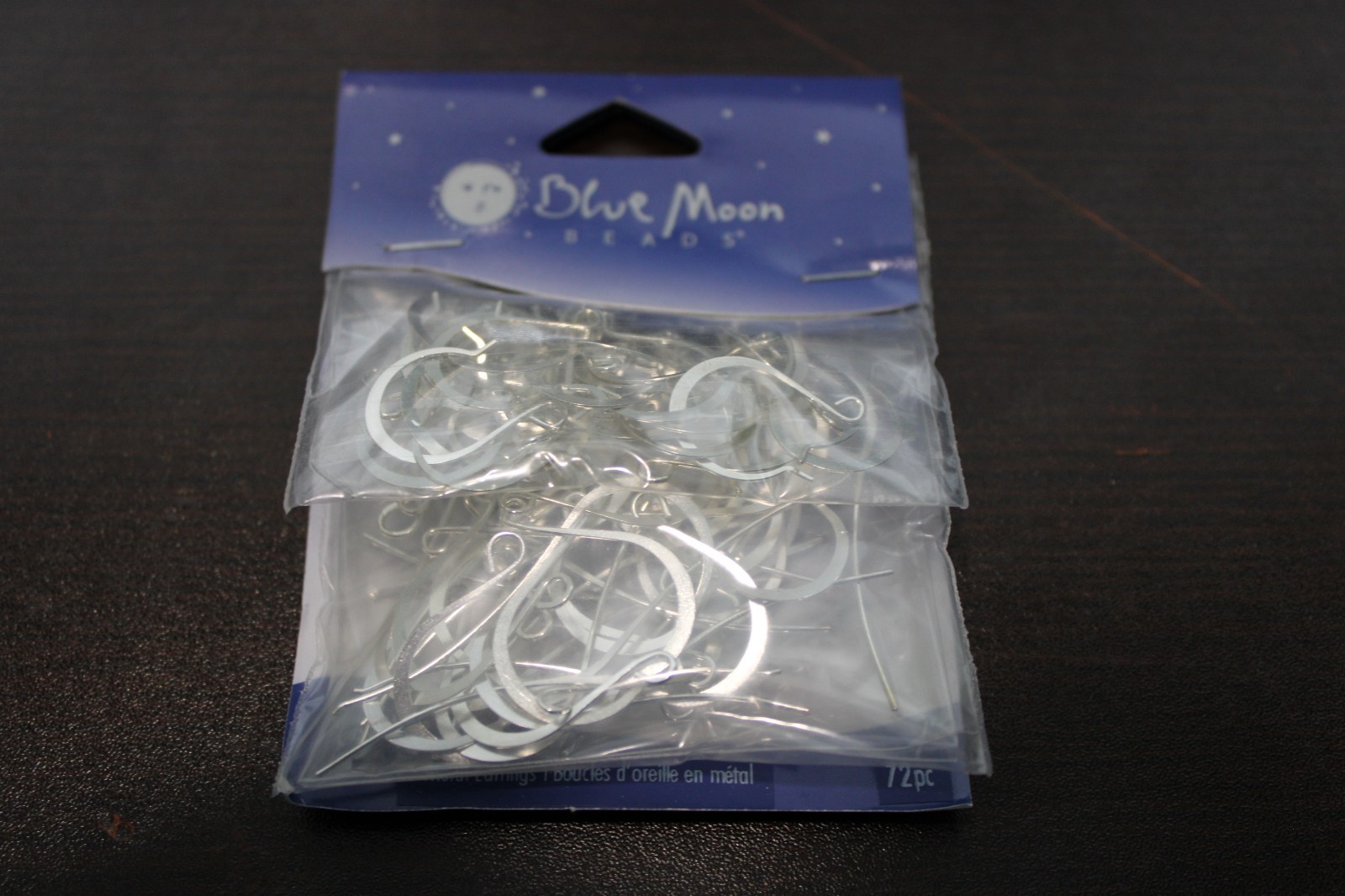 Fishhook Earwires Silver Finish Assorted Pk Blue Moon Earring Jewelry Making