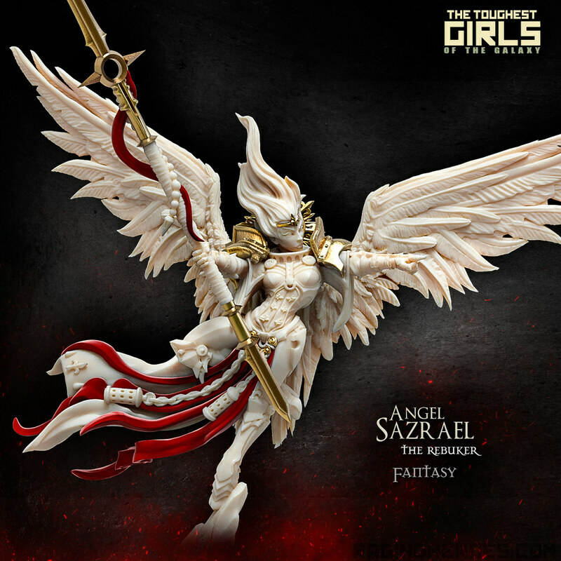 Raging Heroes New Angel Sazrael the Rebuker 28mmSisters of Battle Seraphim